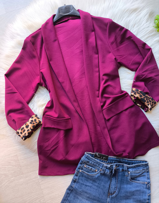 Blazer leopardato